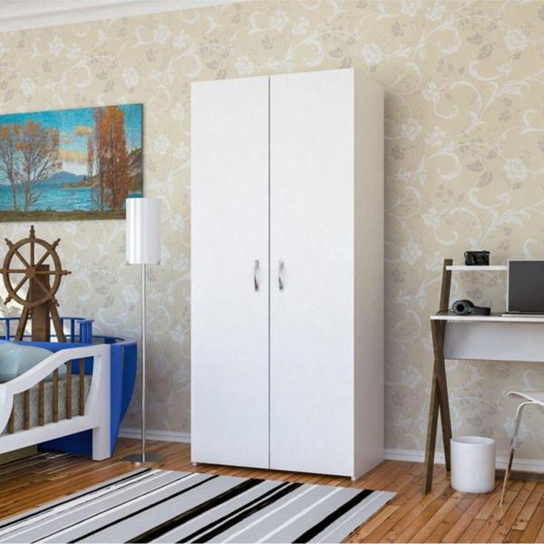 Modilayn Midilli 80X170X44 Cm Gardrop 2 Kapaklı, Derin- Ölçü- Lükens Ayaklı - Image 1