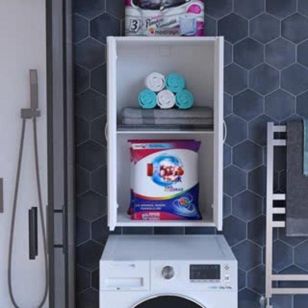 Modilayn Newyork 54 X 88,4 X 32,5 Cm Makine Üstü Çok Amaçlı Asma Banyo & Mutfak Dolabı - Image 1
