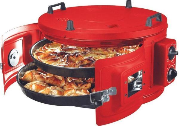 İtimat 1013 Termostatlı, Çift Tepsili Nostalji Yuvarlak Fırın - Image 1
