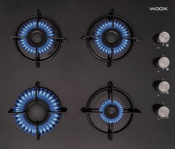 Woox WO-1330 Seramik Cam Set Üstü LPG (TÜP) Ocak Siyah - Image 1