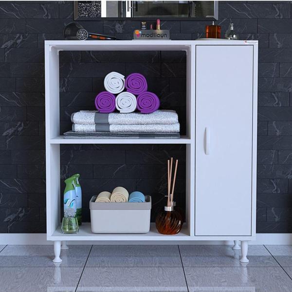 Modilayn Urla 90 X 97,5 X 31,8 Cm Banyo Havlu Deterjan Depolama Dolabı - Image 1