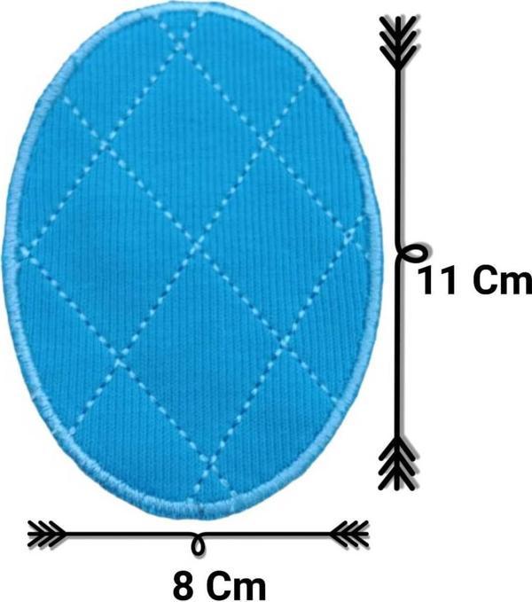 Arma Ütü Ile Yapışan Turkuaz Spor Dirsek Yama -Patch-2 Adet - Image 1