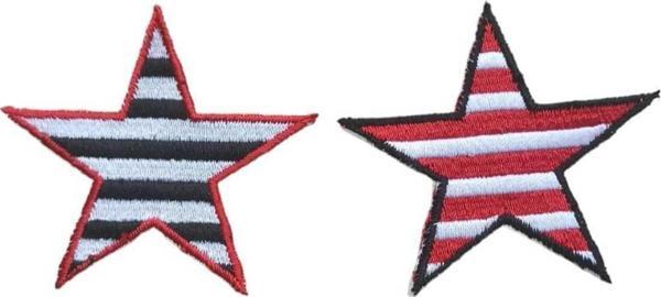 Keskin Nakış Üti İle Yapışan Yıldız Arma Patch Yama 2 Adet 6 Cm - Image 1