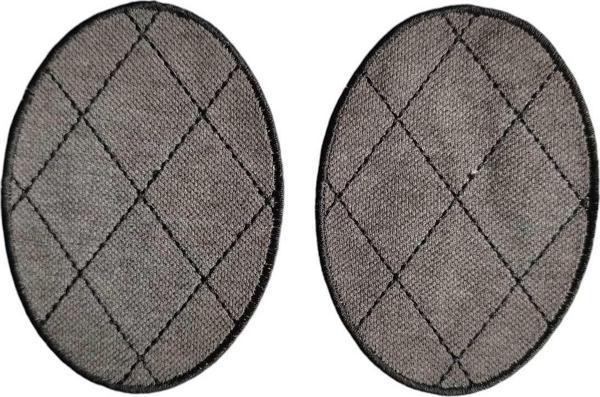 Keskin Nakış Ütü İle Yapışan Dirseklik Antrasit Gri Spor Model Dirsek Yama- Patch-11X8Cm 2 Adet - Image 1