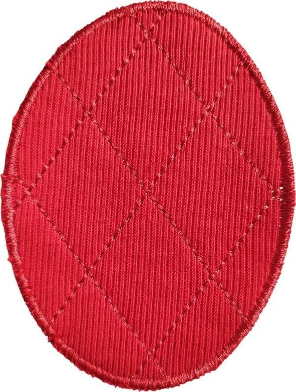 Keskin Nakış Ütü Ile Yapışan Kırmızı Spor Model Dirseklik - Dirsek Yama- Patch- 8X11 Cm - 2 Adet - Image 1