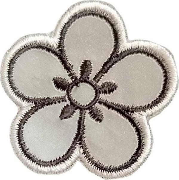 Keskin Nakış Ütü İle Yapışan Reflektör (Fosforlu) Çiçek Arma Yama Patch 5 Cm - Image 1