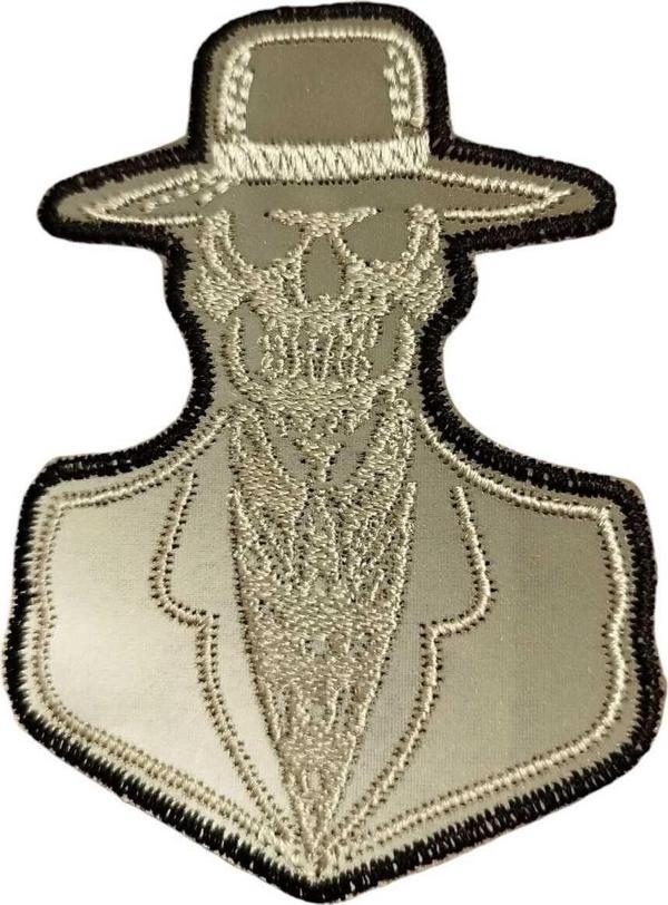 Keskin Nakış Ütü İle Yapışan Reflektör Kufu Kafa Arma Yama Patch 10X7 Cm - Image 1