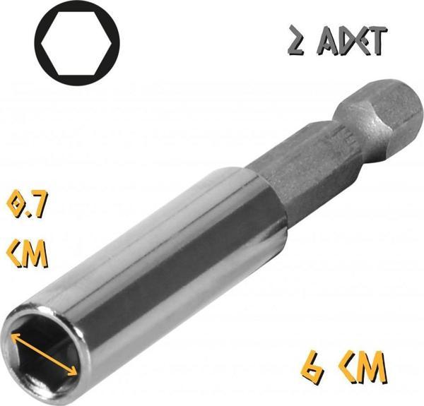 Kupa Tyson Bits Uç Uzatma Adaptörü - 6 cm. - 2 Adet - Image 1