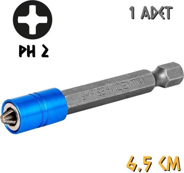 Kupa Tyson Mıknatıslı Bits Uç - Tek Yönlü - PH2 Yıldız - 6.5 cm. - 1 Adet - Image 1