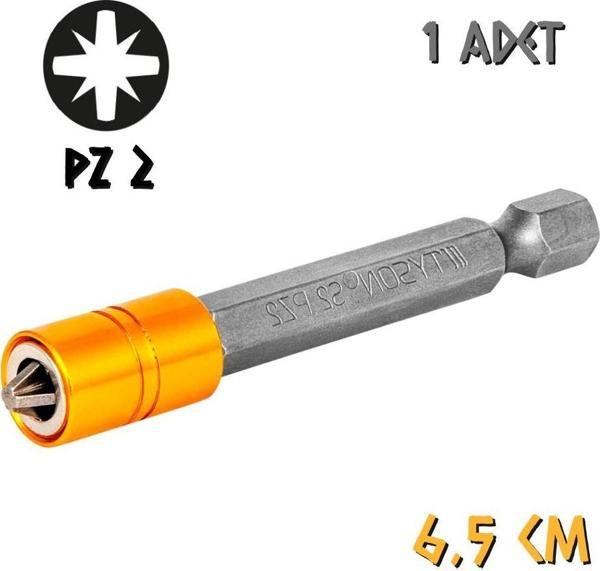 Kupa Tyson Mıknatıslı Bits Uç - Tek Yönlü - PZ2 Yıldız - 6.5 cm. - 1 Adet - Image 1