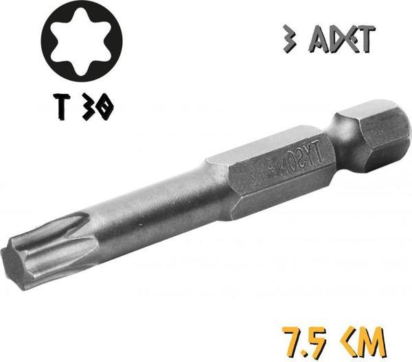 Kupa Tyson Vidalama Ucu Bits Uç - T30 Tork - 7.5 cm. - 3 Adet - Image 1