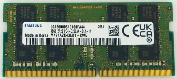SAMSUNG 16 GB DDR4 3200 MHz CL22 NOTEBOOK RAM - Image 1
