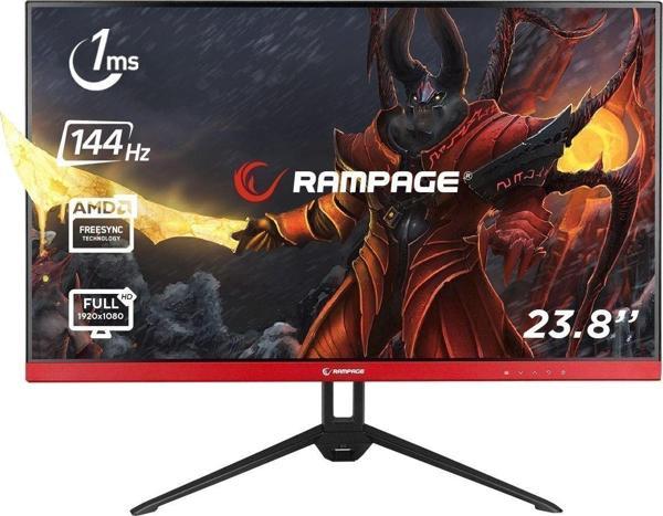 Rampage Rm-421 Flower 23,8İnç 144Hz Led 2*Hdmı+Dp Tn Panel Pc Flat Oyuncu Monitörü - Image 1