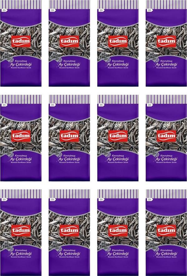 Tadım Ayçekirdeği 180 Gr Bol Tuzlu Kavrulmuş Siyah X 12 Adet - Image 1