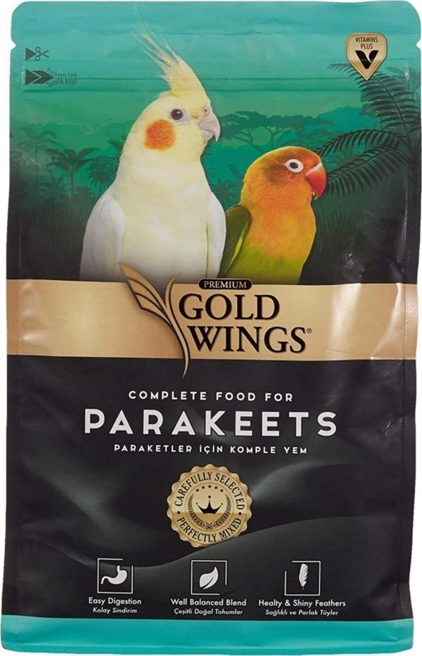 Gold Wings Premium Paraket Sultan Cennet Papağanı Yemi 1 Kg - Image 1