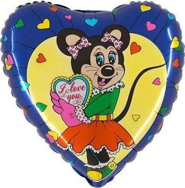 18'' Peggy Purple Folyo Balon-Grabo 10 Adet - Image 1
