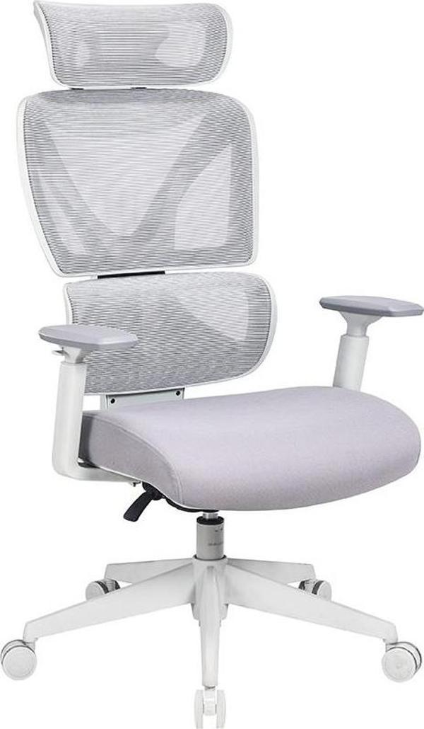 Unique-S Yönetici ve Çalışma Koltuğu-Gri-Krem 74x117.5-127x65.5 cm - Image 1