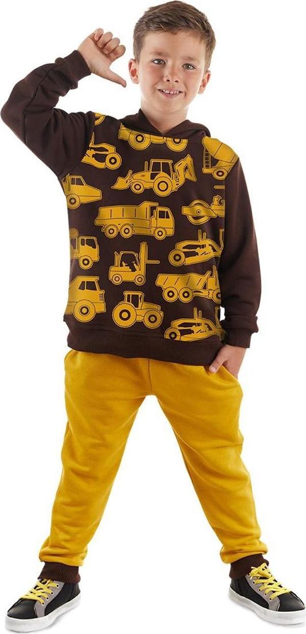 İnşaat Araçları Erkek Çocuk Eşofman Takım - Image 1