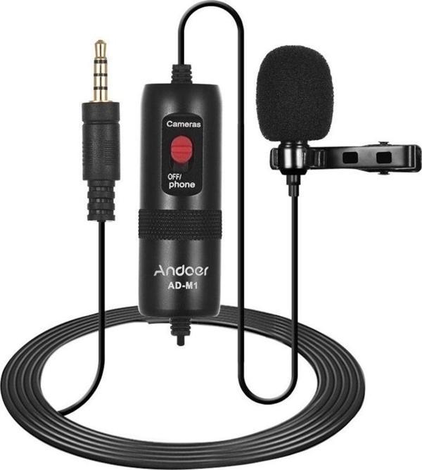 Andoer Ad-M1 Çok Yönlü Kondansatör Yaka Mikrofonu D6776 - Image 1