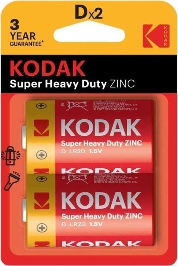 Kodak 2 Adet Blisterli Çinko Karbon Büyük Pil-D - Image 1