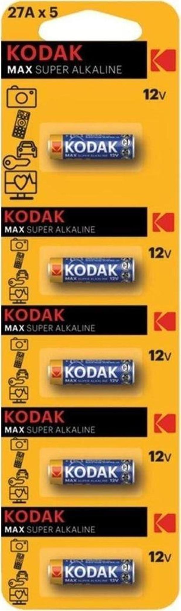 Kodak 5 Adet Ultra Alkalin Kumanda Pili-27A - Image 1