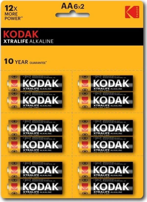 Kodak Xtralıfe 12 Adet Alkalin Kalem Pil - 6X2-Aa - Image 1