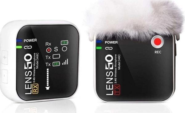 Lensgo 348C Beyaz 1V1 Kablosuz Tekli Mikrofon Seti - Image 1