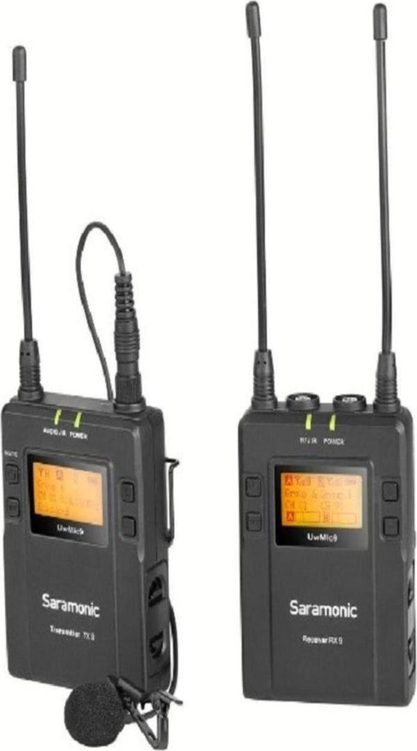 Saramonic Uwmic9 (Rx9 + Tx9) 1 Verici + 1 Alıcı Kablosuz Yaka Mikrofonu - Image 1