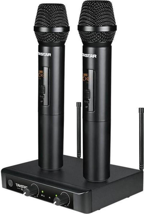 Takstar X3Hh Çift El Telsiz Wireless Kablosuz Mikrofon Uhf 32 Kanal - Image 1