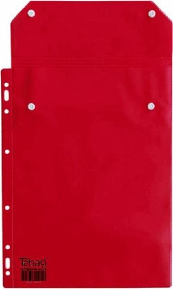 Tebag SGK Reçete Dosyası Kırmızı Plastik - Image 1