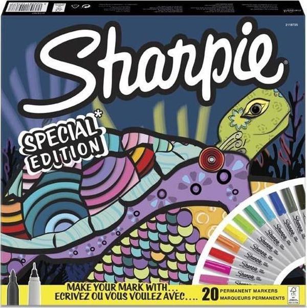 Sharpie Kaplumbağa 20li Fine Permanent Markör Kalem Seti 2115767 - Image 1
