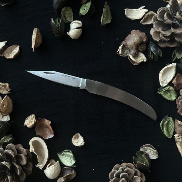 Sürmene El Yapımı Krom Saplı Çelik çakı SRMN8000 - Image 1