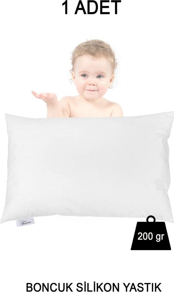 Vionel Home Antialerjik Bebek Yastığı, Boncuk Silikon, Pamuklu Kılıf, 200Gr - Image 1