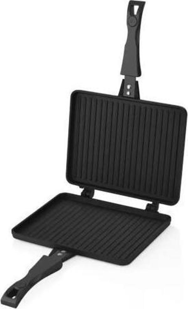 OMS 3773 Döküm Ocak Üstü Tost Makinesi 23x17cm - Image 1