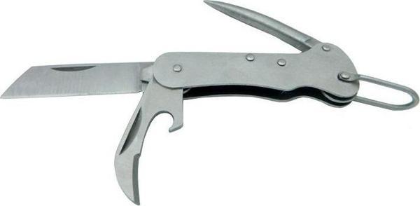 PK 153 Gümüş Gemici Çakı 9,5 cm - Metal Sap, Manuel - Image 1