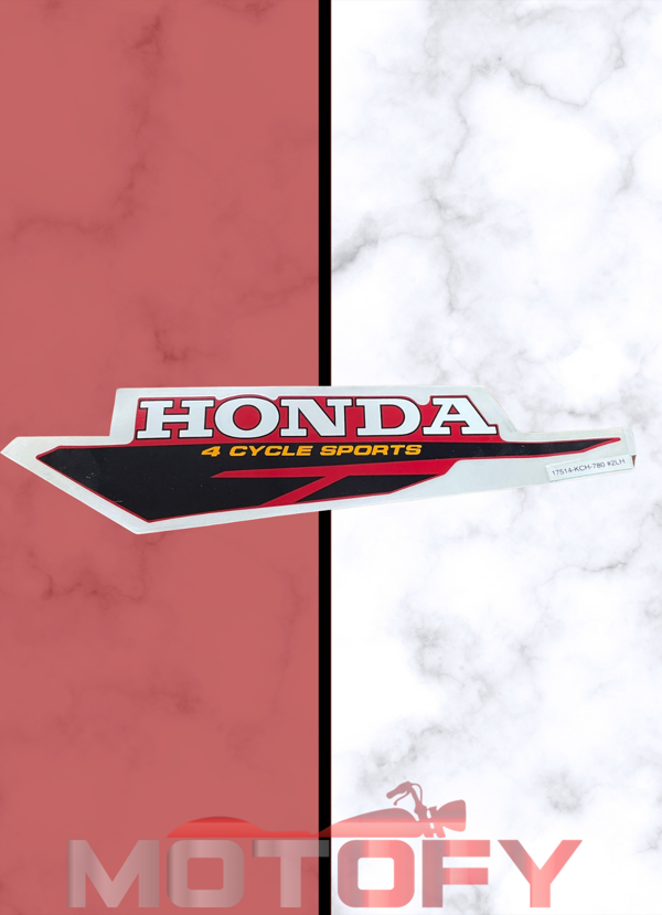 Motofy HONDA TİTAN ÇIKARTMA DEPO SOL KIRMIZI (ORİJİNAL) E/M - Image 1