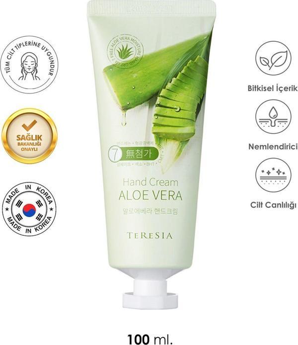 Mbl Teresia Aloe Vera Içeren Yatıştırıcı Nemlendirici El Kremi 100 Ml - Image 1