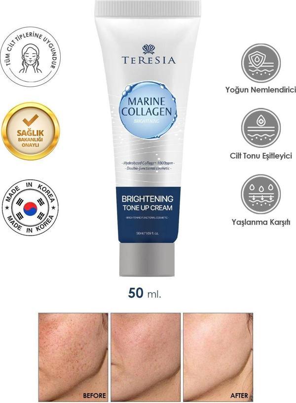 Mbl Teresia Lekeli Ciltler Için Kolajen Içerikli Tone-Up Beyazlatıcı Krem 50Ml - Image 1