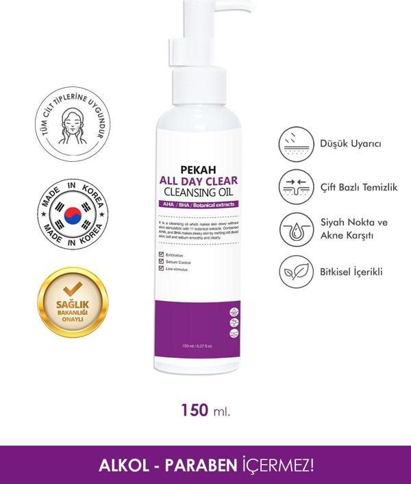 Sivilce Ve Akne Karşıtı Sebum Dengeleyici Çift Bazlı Günlük Makyaj Temizleme Yağı 150ml - Image 1