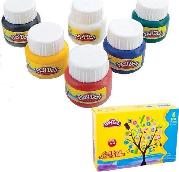 Play-Doh Guaj Boya 30 Ml 6 Renk Play-Gu001 - Image 1