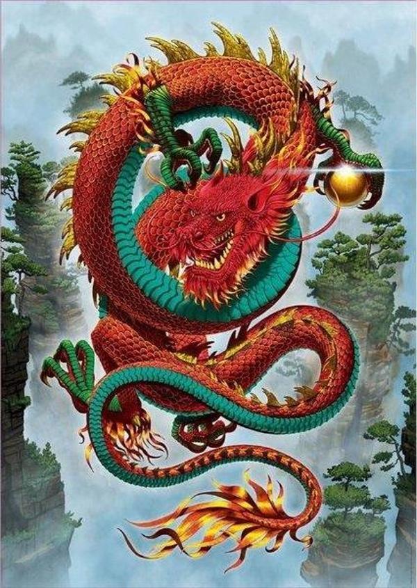 Educa Good Fortune Dragon 500 parça Puzzle - Image 1