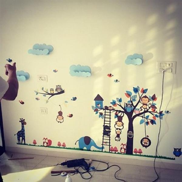 Alanzo Lake Bulut Montessori Duvar Rafı - Image 1