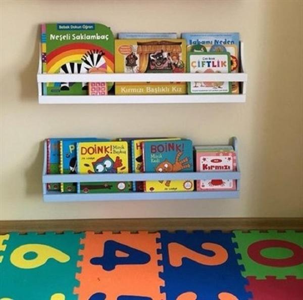 İkili Linar Lake Montessori Kitaplık Raf - Image 1