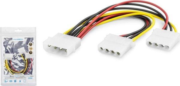 Hadron Hdx5526 Ide Power Kablo Poşetli 2In1 Beyaz - Image 1