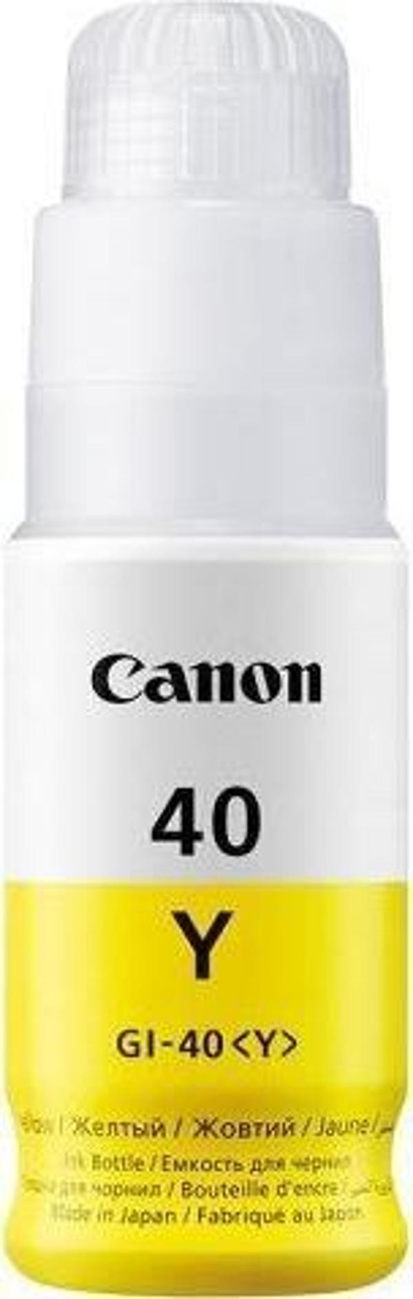 Canon GI-40Y Yellow Sarı Şişe Mürekkep G6040-G5040 - Image 1