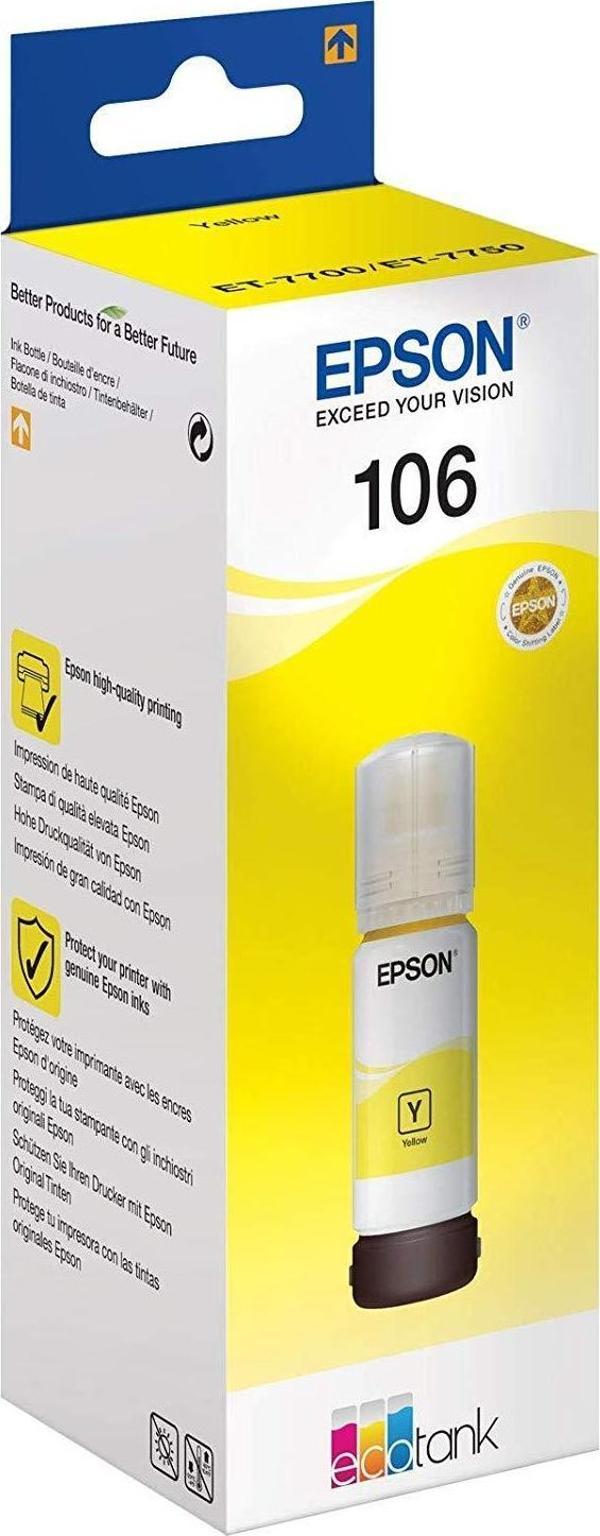 Epson 106 Yellow Sarı Şişe Mürekkep T00R440 L7160-7180 - Image 1