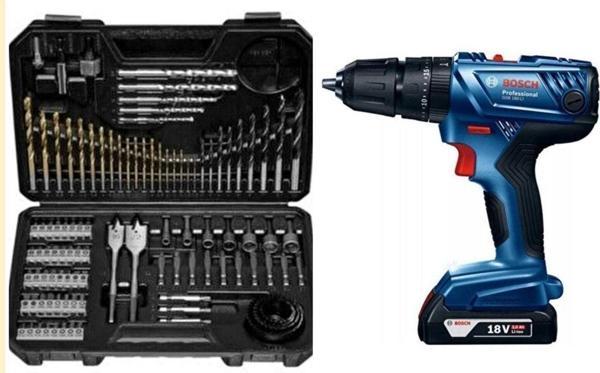 Bosch Gsb 180-Li 18V 2Ah Darbeli Tek Akülü Vidalama Şarjlı Matkap - Image 1