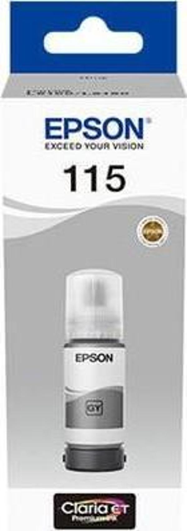 Epson 115 Grey Gri Şişe Mürekkep T07D54A L8160-L8180 - Image 1