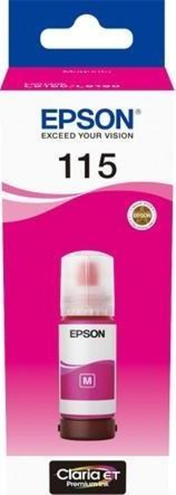 Epson 115 Magenta Kırmızı Şişe Mürekkep T07D34A L8160-L8180 - Image 1