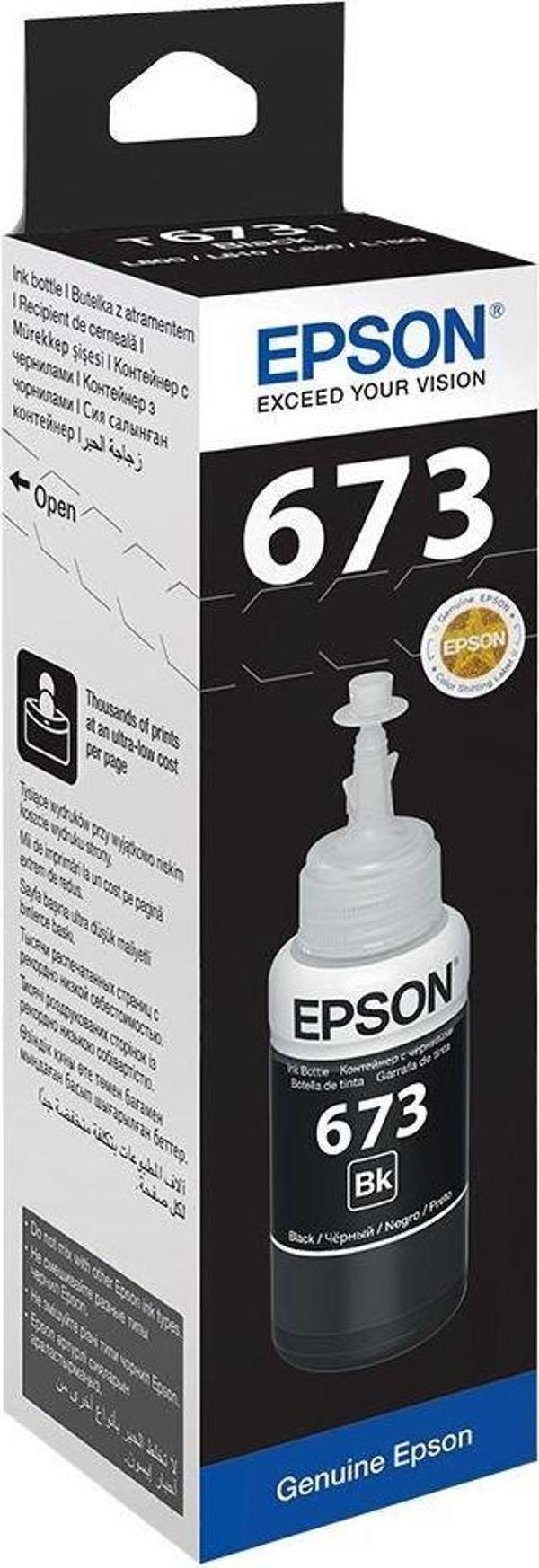 Epson T6731 Black Siyah Şişe Mürekkep T67314A - Image 1